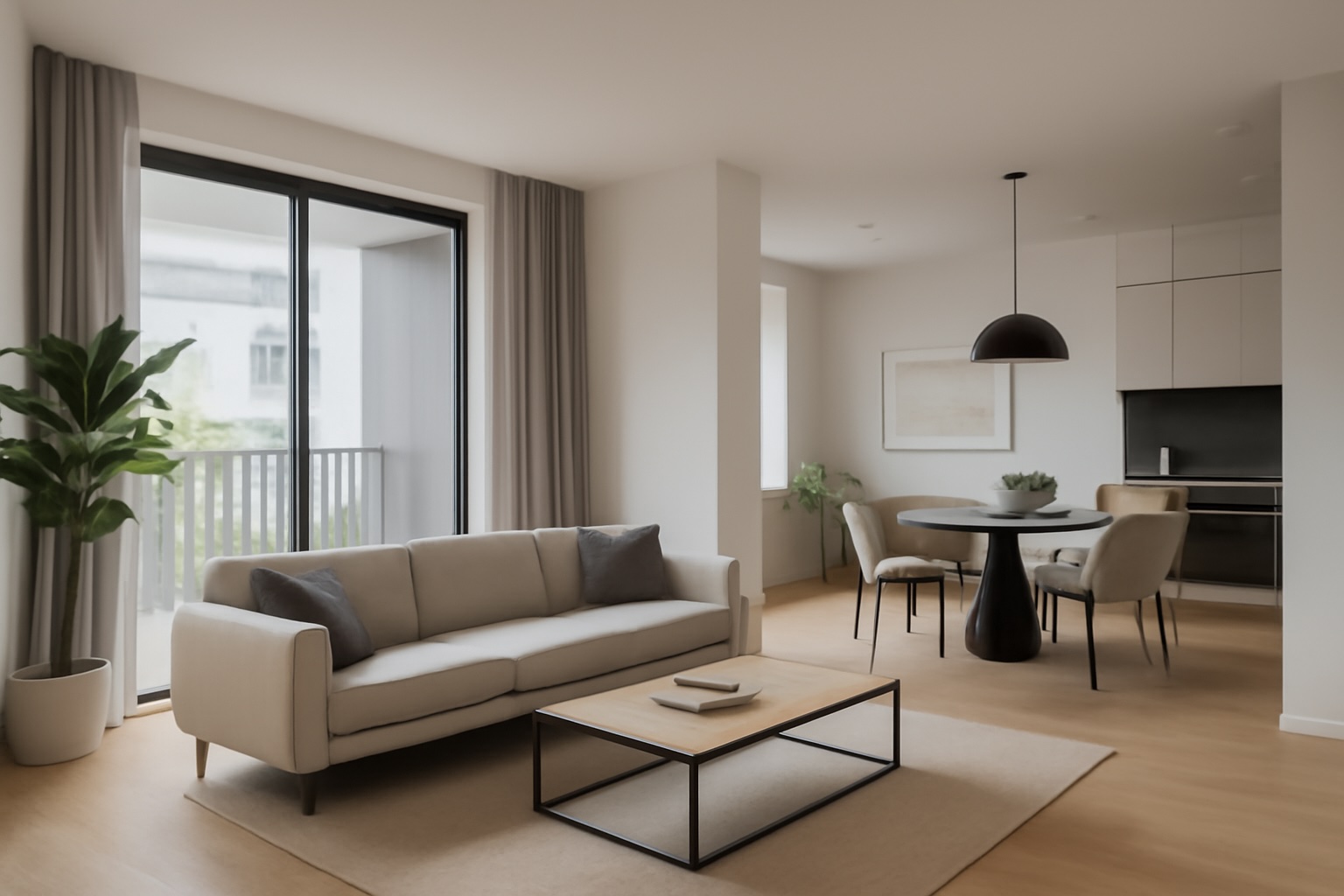 Interior moderno de vivienda